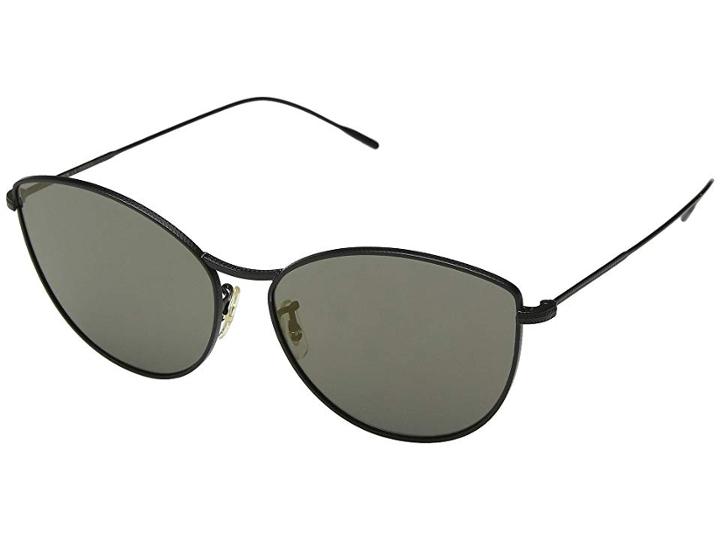 Oliver Peoples Rayette (matte Black/graphite Gold) Fashion Sunglasses