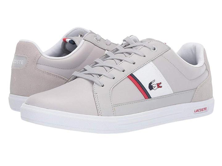 Lacoste Europa 317 1 Spm (light Grey/white) Men's Shoes