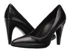 Ecco Shape 75 Pointy Pump (black Calf Leather) High Heels