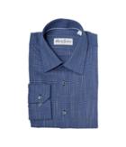 Robert Graham Tone On Tone Textured Solid Dress Shirt (blue) Men's Clothing