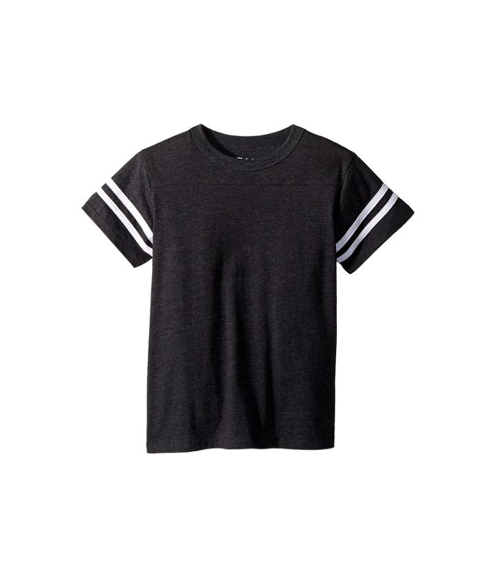 Chaser Kids Extra Soft Vintage Crew Neck Tee (little Kids/big Kids) (black/white) Boy's T Shirt
