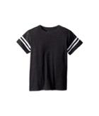 Chaser Kids Extra Soft Vintage Crew Neck Tee (little Kids/big Kids) (black/white) Boy's T Shirt
