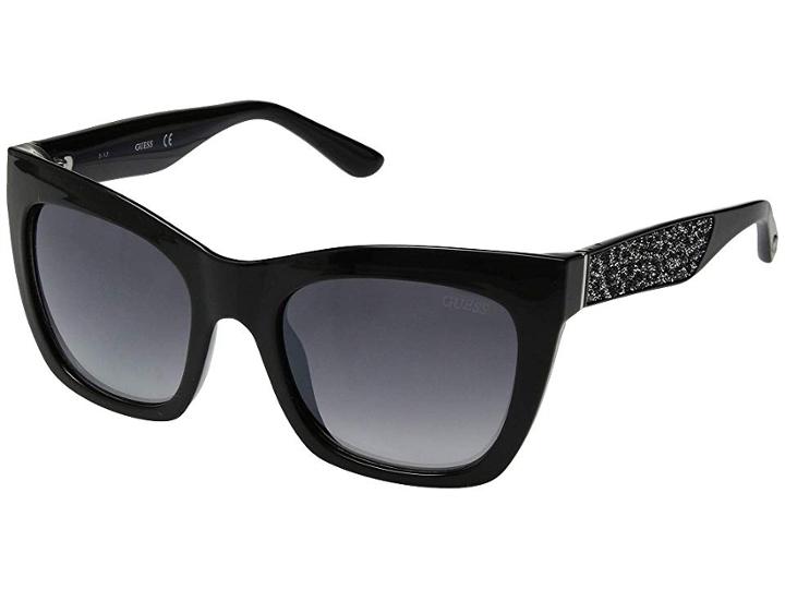Guess Gu7509 (shiny Black/smoke Mirror) Fashion Sunglasses