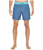 Mr. Swim Zigzag Printed Chuck Boardshorts (navy) Men's Swimwear