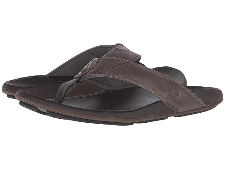 Olukai Nui (charcoal/dark Java) Men's Sandals