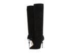 Racine Carree Suede 105mm Knee High Boot W/ Metal Heel (black/black/black) Women's Shoes