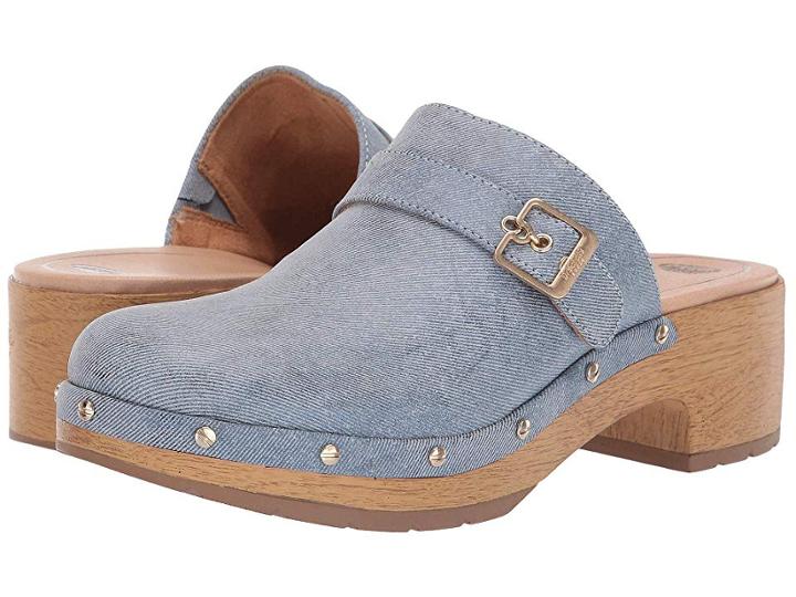 Dr. Scholl's Throwback Clog (denim Fabric) Women's Clog/mule Shoes