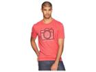 Life Is Good Scenic Camera Crusher Tee (heather Americana Red) Men's T Shirt