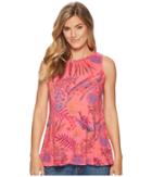 Fresh Produce Bright Botanical Chloe Tank Top (papaya Fruit Pink) Women's Sleeveless