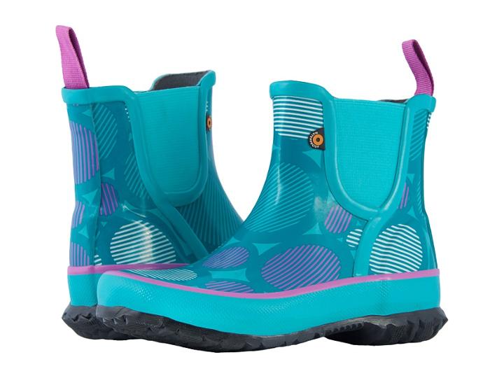 Bogs Kids Amanda Slip-on Dot (toddler/little Kid/big Kid) (turquoise Multi) Girls Shoes