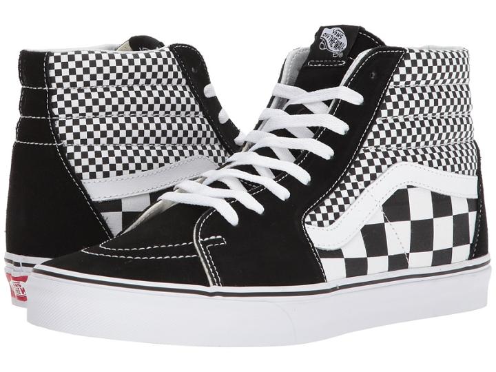 Vans Sk8-hitm ((mix Checker) Black/true White) Skate Shoes