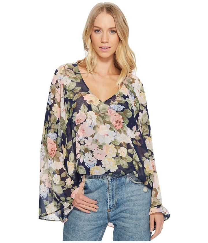 Show Me Your Mumu Hippie Dippie Top (party Blossom) Women's Clothing