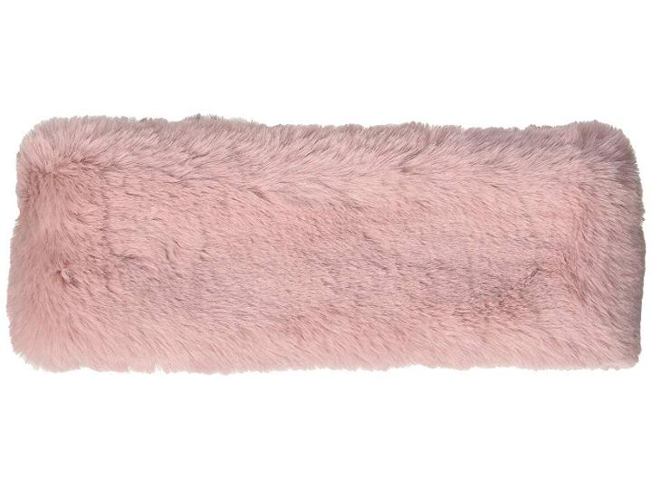 Bcbgeneration Soft Fun Faux Fur Headwrap (rose Dust) Hair Accessories