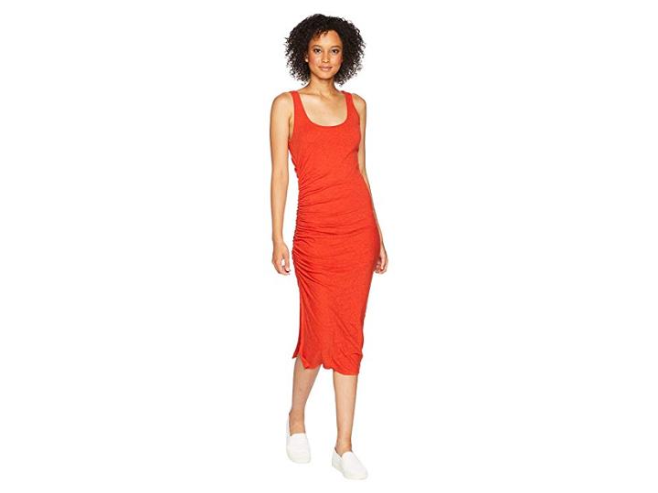 Three Dots Eco Knit Dress (red Clay) Women's Dress