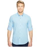 Robert Graham Modern Americana Carlos Long Sleeve Woven Shirt (teal) Men's T Shirt