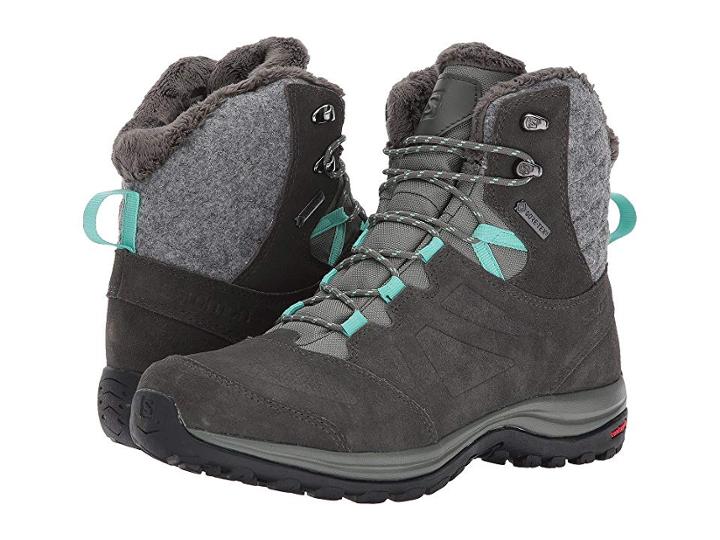 Salomon Ellipse Winter Gtx(r) (castor Gray/beluga/biscay Green) Women's Shoes