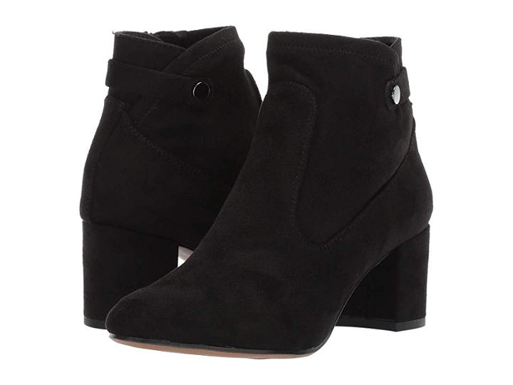 Franco Sarto Newton (black Stretch Suede Fabric) Women's Shoes