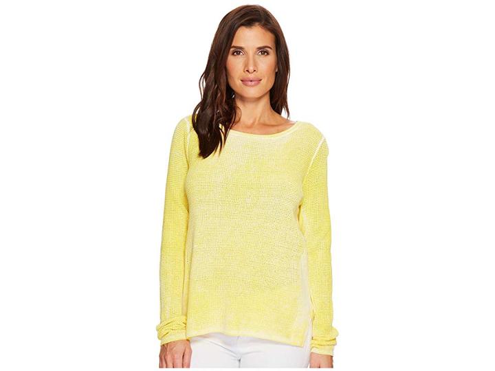 Elliott Lauren Thermal Stitch Stone Wash Sweater (sun) Women's Sweater