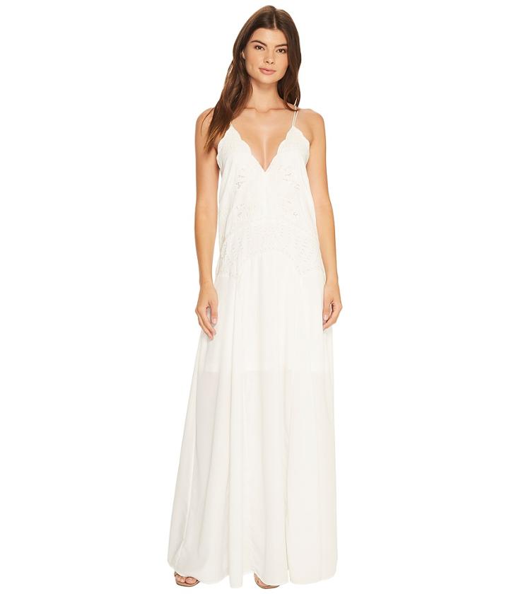 Adelyn Rae Emelia Woven Maxi Dress (off-white) Women's Dress