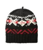 Polo Ralph Lauren Wool Snowflake Cuff Hat (black Multi) Knit Hats