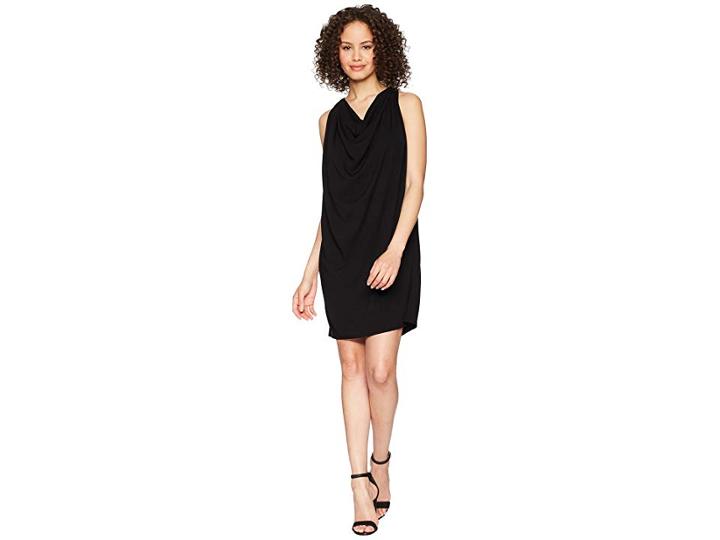 Michael Stars Rylie Rayon Draped Halter Dress (black) Women's Dress