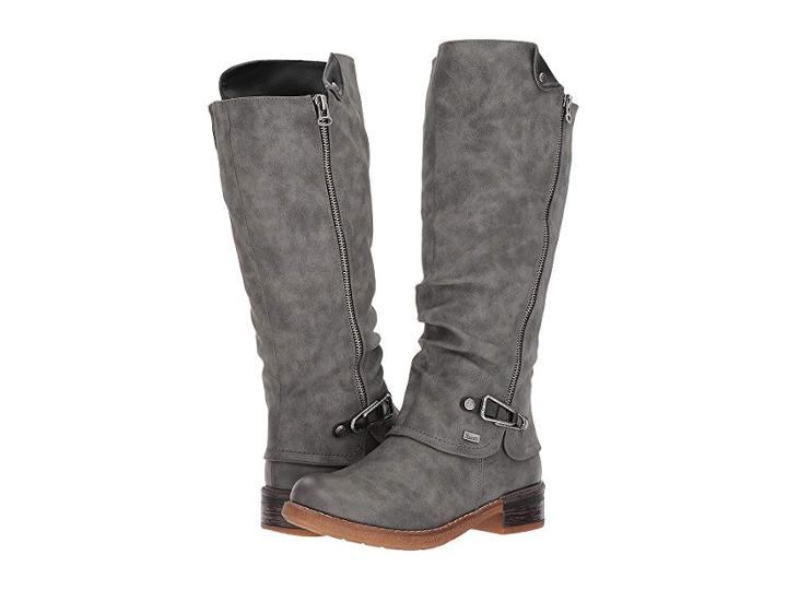 Rieker 94652 Fabrizia 52 (smoke/nero) Women's Pull-on Boots