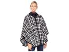 Ivanka Trump Poncho W/ Fur Trim (black/ecru) Women's Sweater