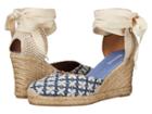Soludos Pattern Tall Wedge (denim) Women's Wedge Shoes