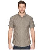 United By Blue Mountain Print Button Down (charcoal) Men's Clothing