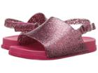 Mini Melissa Mini Beach Slide Sandal (toddler/little Kid) (pink Glitter) Girls Shoes