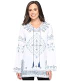 Tasha Polizzi Cowgirl Blues Shirt (white) Women's Clothing