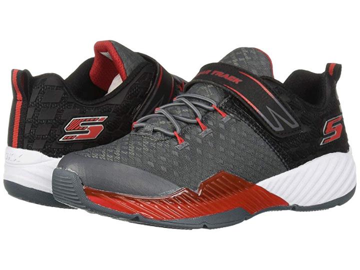Skechers Kids Clear Track Lunar Shift 97606l (little Kid/big Kid) (charcoal/black) Boy's Shoes