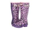 Hunter Original Leopard Print (little Kid/big Kid) (thistle/acid Purple/mist Pink) Women's Boots