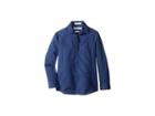 Calvin Klein Kids Long Sleeve Tick Dobby Stripe Pieced Shirt (little Kids) (dark Blue) Boy's Long Sleeve Button Up