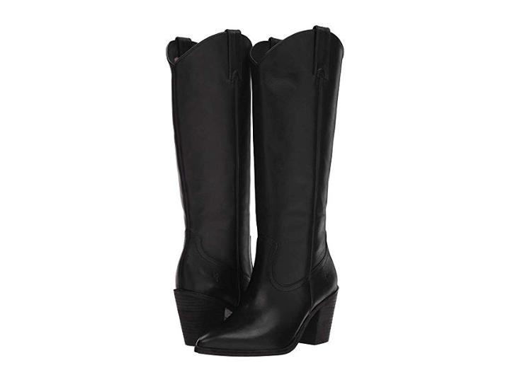 Frye Faye Pull-on (black Washed Antique Pull-up) Cowboy Boots