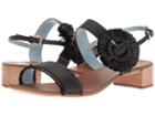 Frances Valentine Joy (black Calf/raffia) Women's Shoes