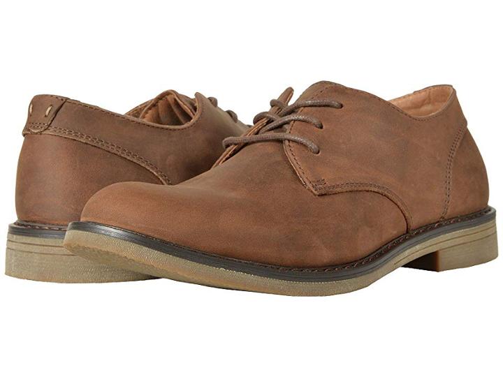 Nunn Bush Linwood Plain Toe Oxford (brown Leather) Men's Plain Toe Shoes