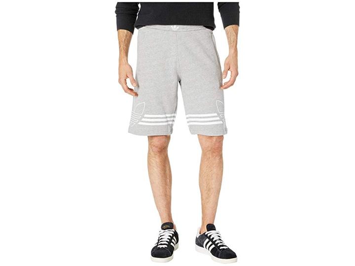 Adidas Originals Outline Shorts (medium Grey Heather) Men's Shorts