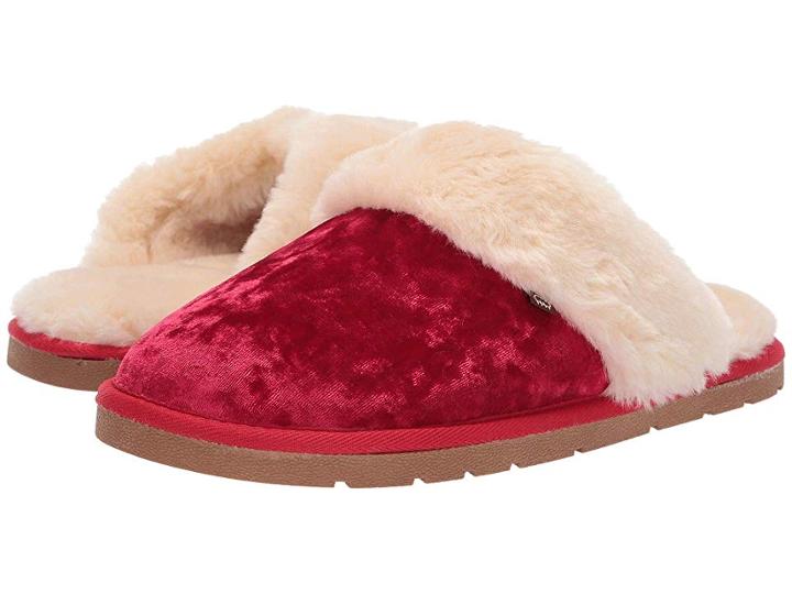 Lamo Scuff (red Velvet) Women's Boots