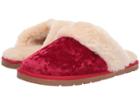 Lamo Scuff (red Velvet) Women's Boots