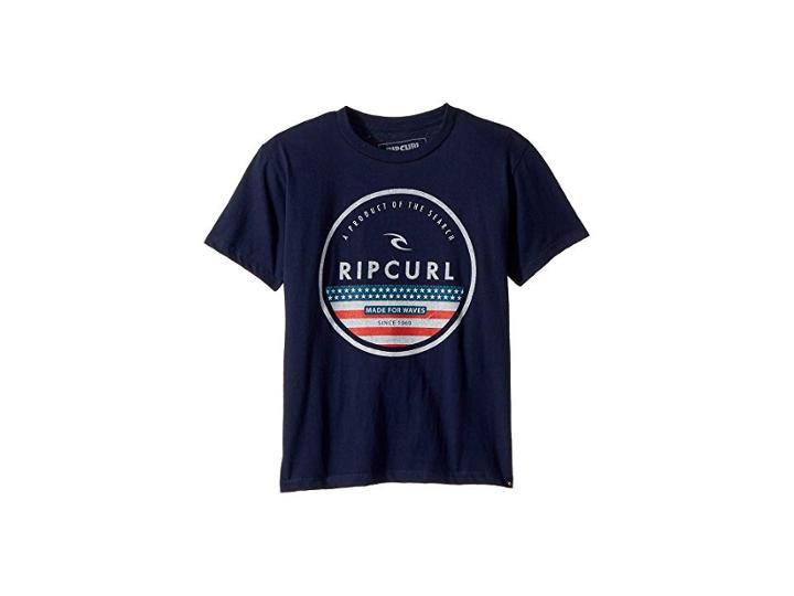 Rip Curl Kids Fourth Premium Tee (big Kids) (navy) Boy's T Shirt