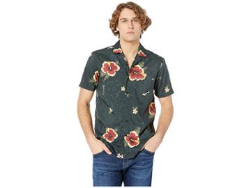 Salty Crew Tradewinds Short Sleeve Tech Woven Top (light Black) Men's Short Sleeve Button Up