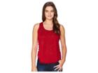B Collection By Bobeau Lila Knit Tank Top With Pom Pom Trim (red) Women's Sleeveless