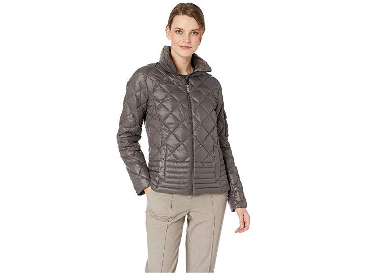 Lauren Ralph Lauren Soft Down Racer (concrete) Women's Coat