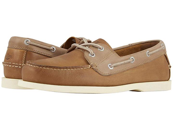 Dockers Vargas Boat Shoe (tan Crazyhorse) Men's Lace Up Casual Shoes