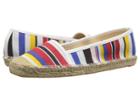 Nine West Bigapple (navy Multi/white Canvas) Women's Flat Shoes