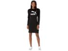 Puma Classics Logo Tight Dress (cotton Black) Women's Clothing