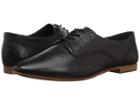Frye Terri Perf Oxford (black Tumbled Buffalo) Women's Lace Up Wing Tip Shoes