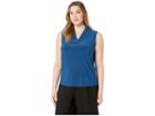 Anne Klein Plus Size Solid Jersey Triple Pleat (juniper) Women's Clothing