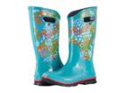 Bogs Berkley Footprints (turquoise Multi) Women's Rain Boots